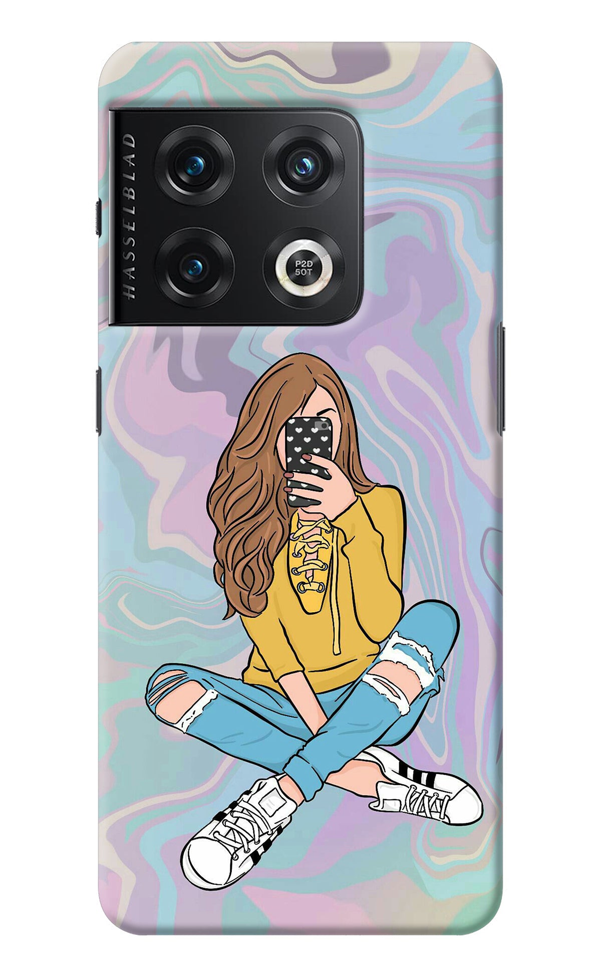 Selfie Girl OnePlus 10 Pro 5G Back Cover