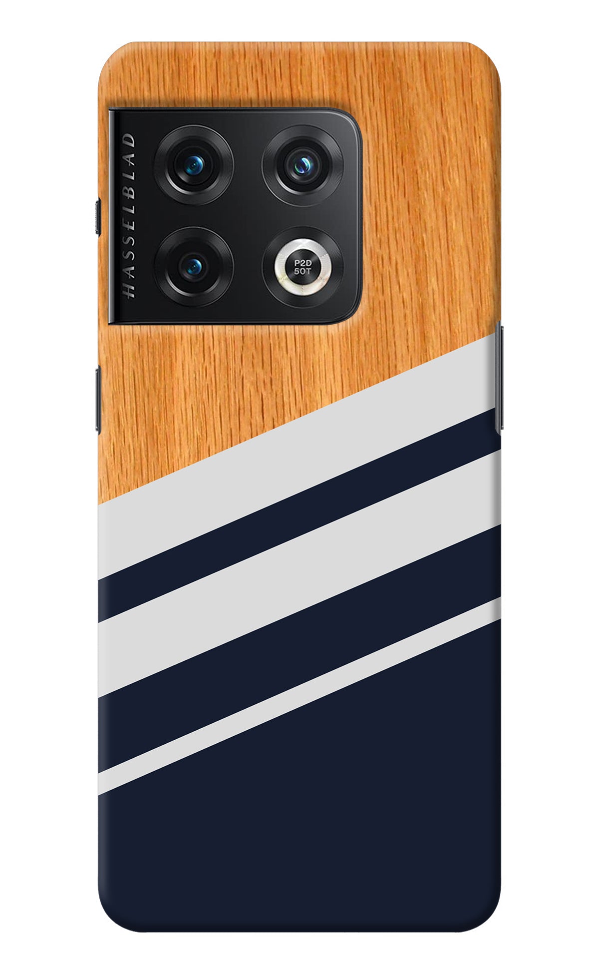 Blue and white wooden OnePlus 10 Pro 5G Back Cover