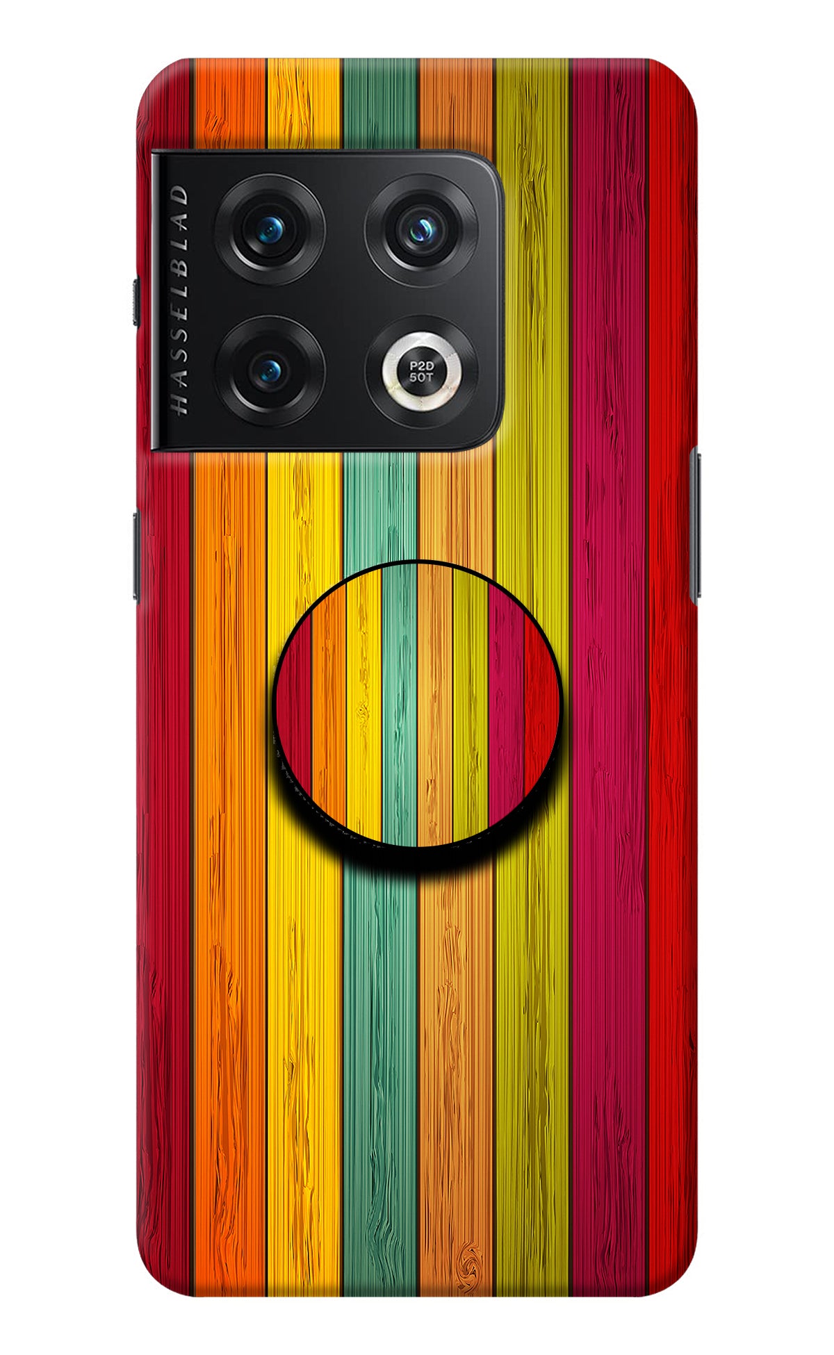 Multicolor Wooden OnePlus 10 Pro 5G Pop Case