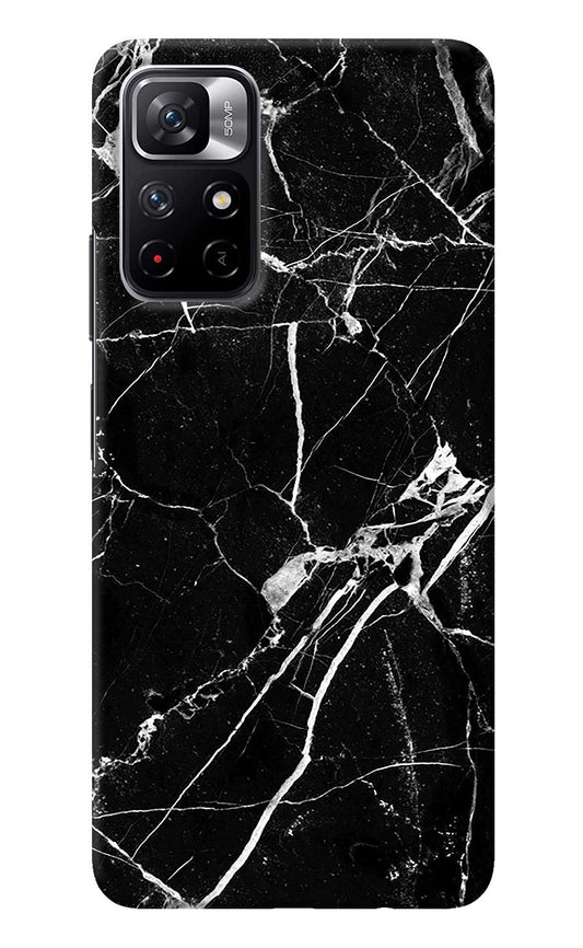 Black Marble Pattern Poco M4 Pro 5G Back Cover