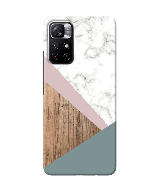 Marble wood Abstract Poco M4 Pro 5G Back Cover
