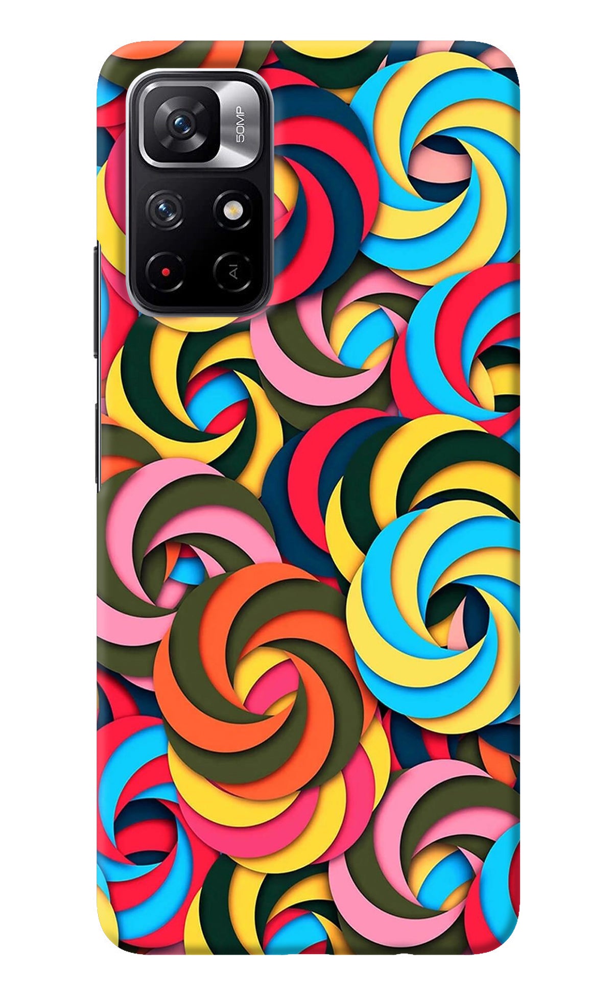 Spiral Pattern Poco M4 Pro 5G Back Cover