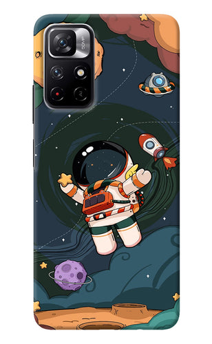 Cartoon Astronaut Poco M4 Pro 5G Back Cover