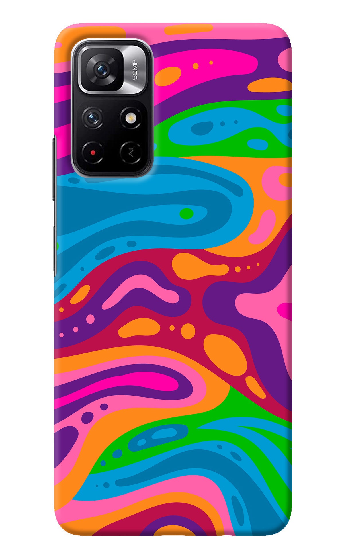 Trippy Pattern Poco M4 Pro 5G Back Cover