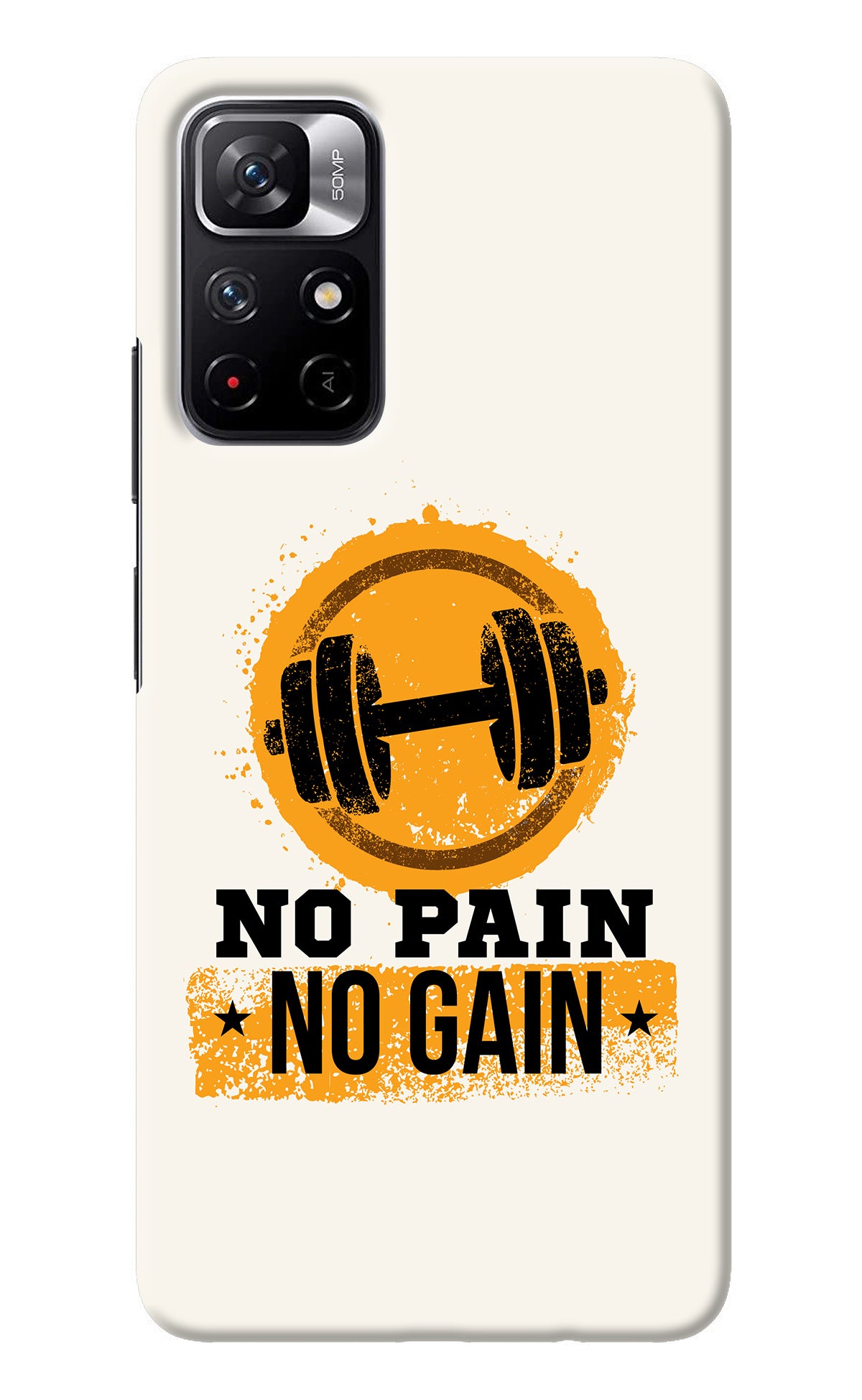 No Pain No Gain Poco M4 Pro 5G Back Cover