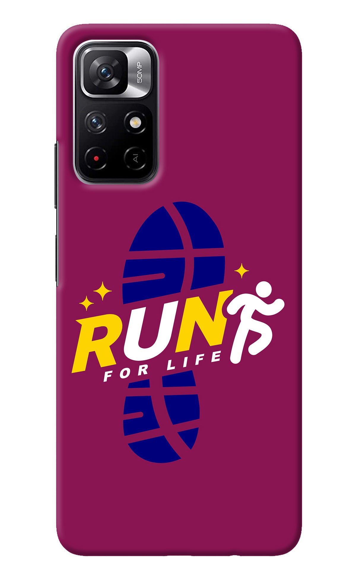 Run for Life Poco M4 Pro 5G Back Cover