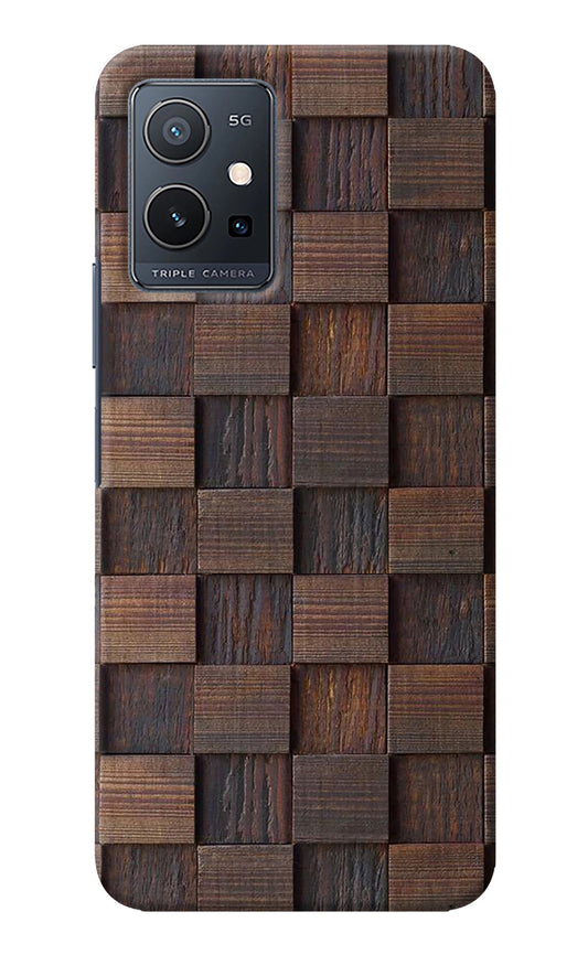 Wooden Cube Design IQOO Z6 5G (not 44W) Back Cover