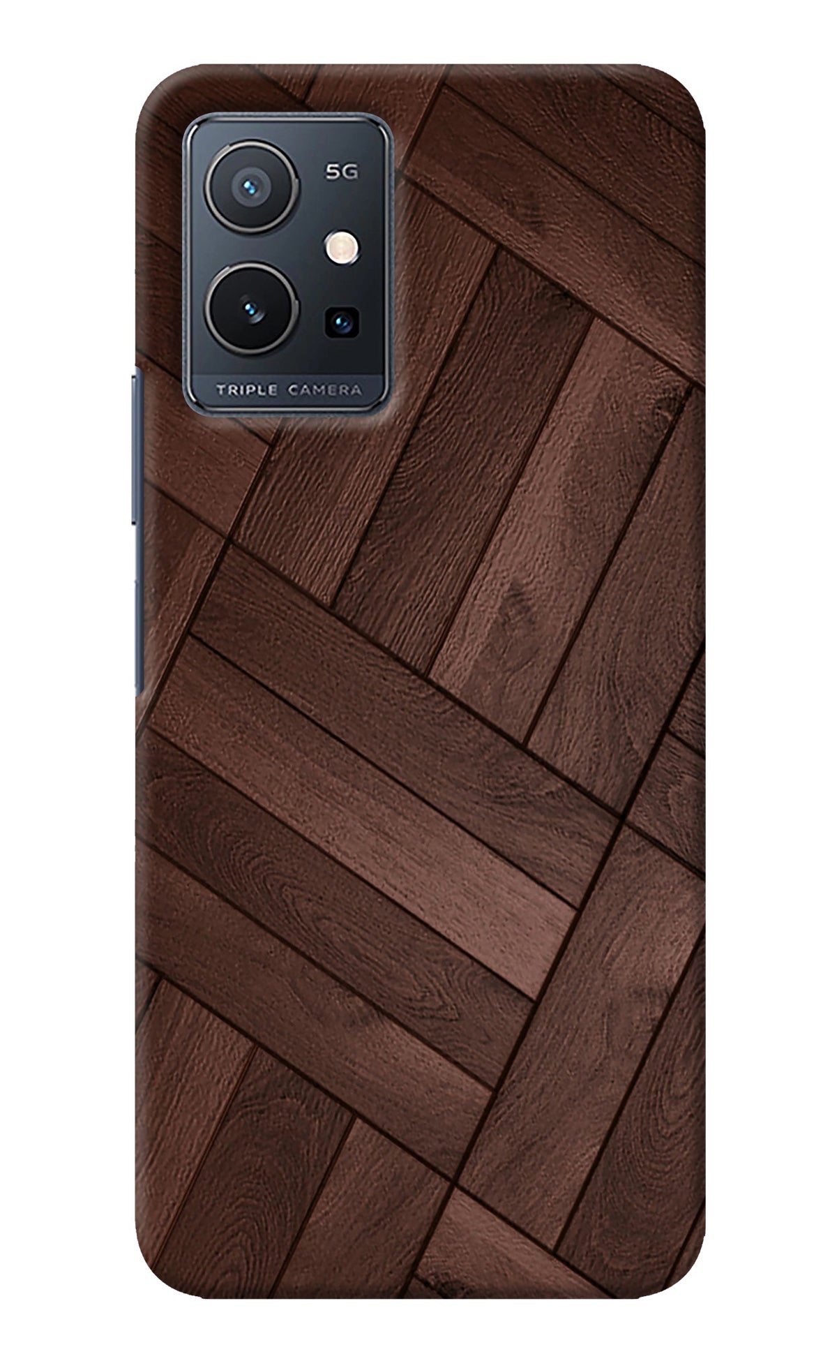 Wooden Texture Design IQOO Z6 5G (not 44W) Back Cover