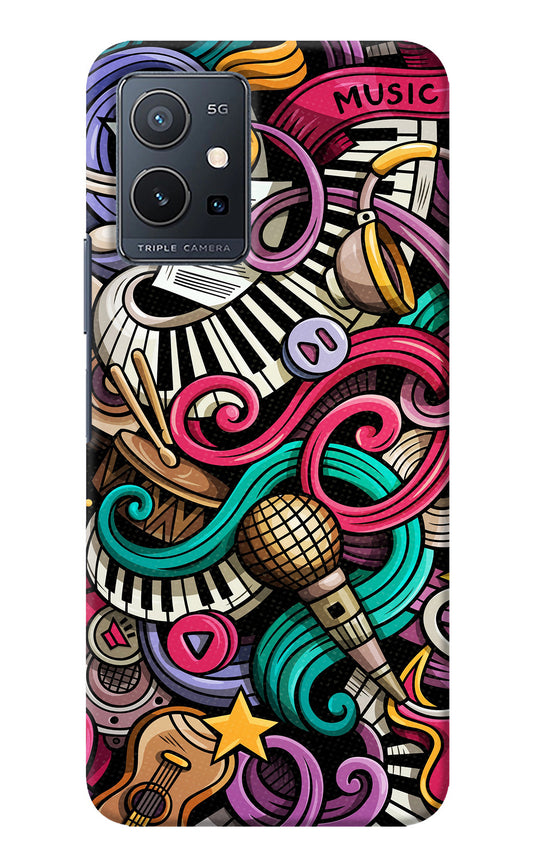 Music Abstract IQOO Z6 5G (not 44W) Back Cover