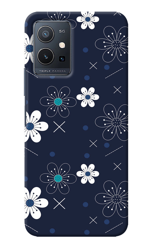 Flowers IQOO Z6 5G (not 44W) Back Cover