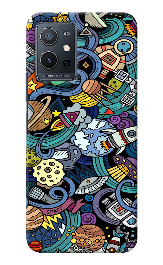 Space Abstract IQOO Z6 5G (not 44W) Back Cover