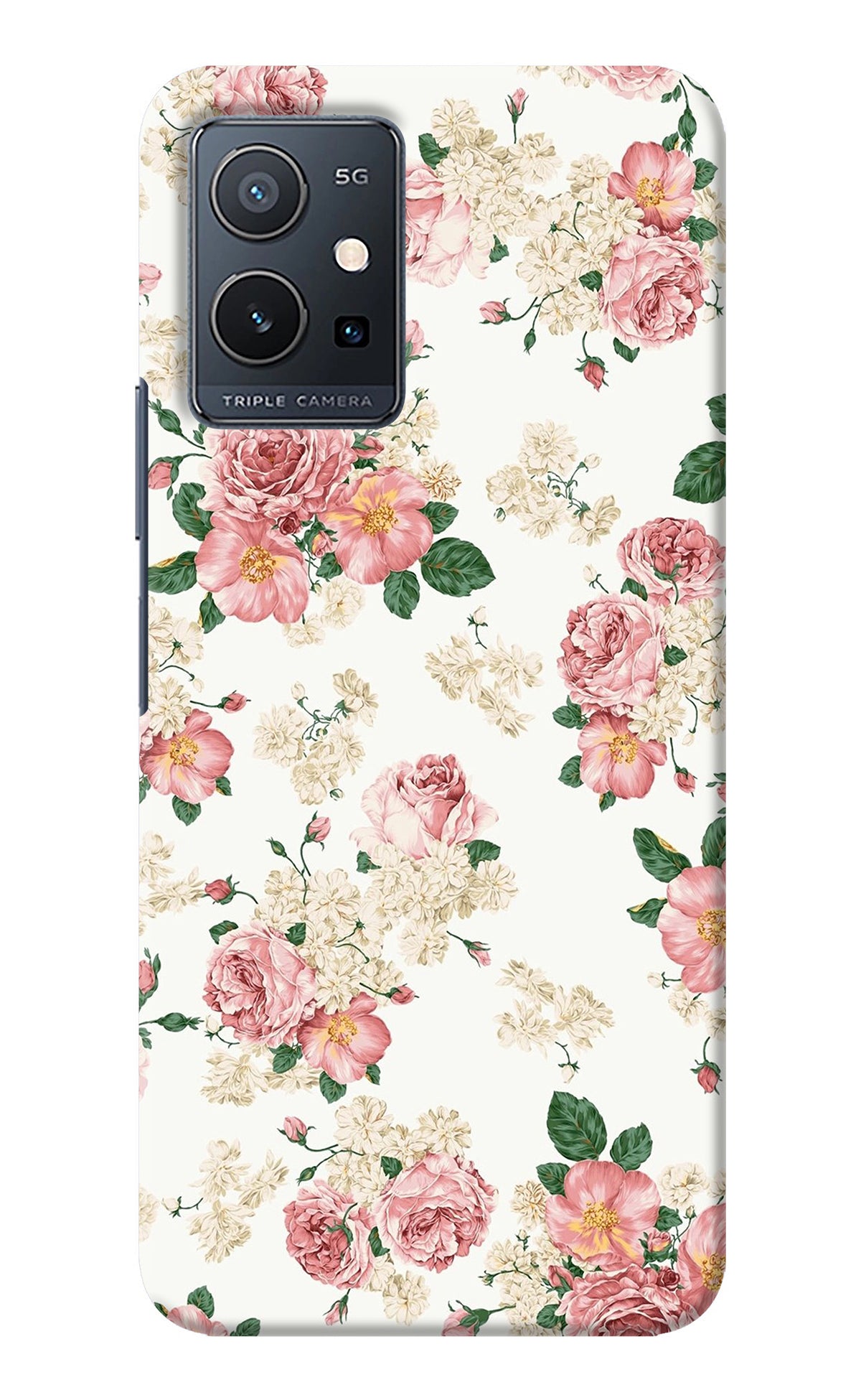 Flowers IQOO Z6 5G (not 44W) Back Cover