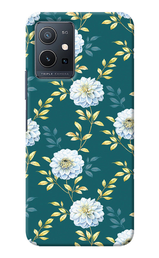 Flowers IQOO Z6 5G (not 44W) Back Cover