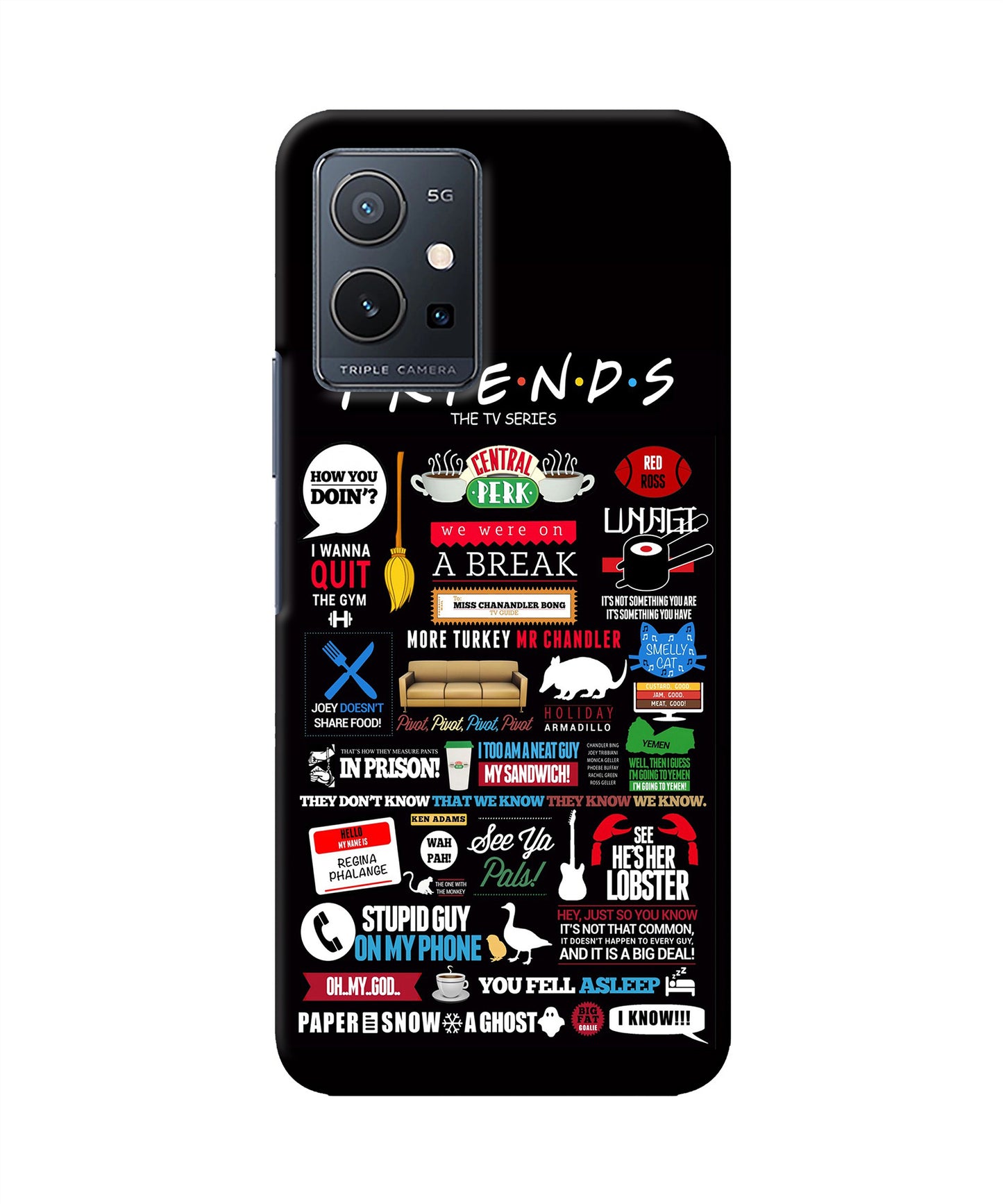 FRIENDS IQOO Z6 5G (not 44W) Back Cover