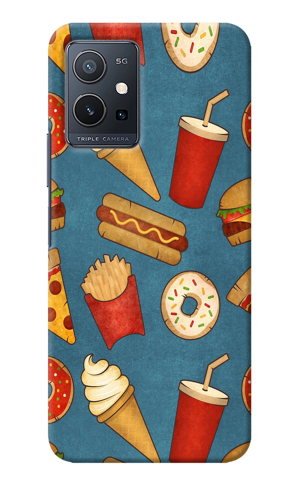 Foodie IQOO Z6 5G (not 44W) Back Cover