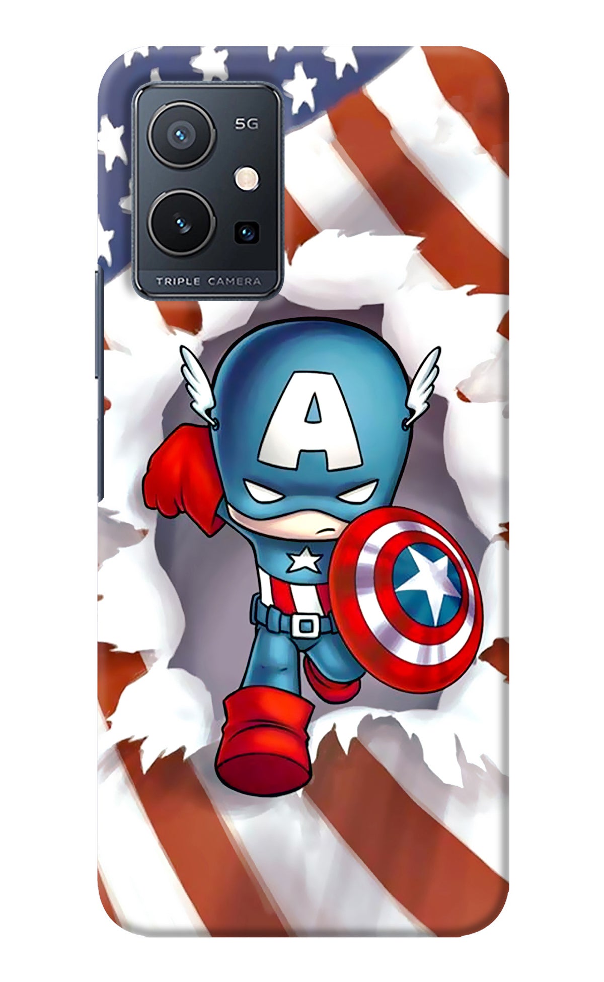 Captain America IQOO Z6 5G (not 44W) Back Cover