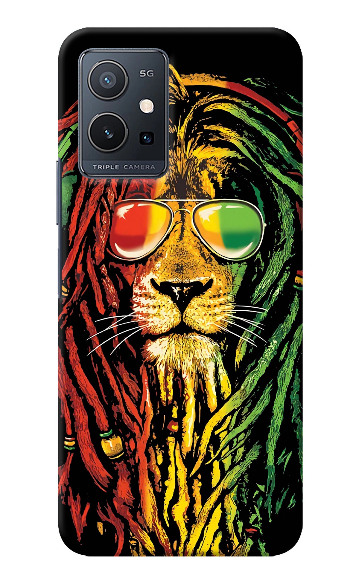 Rasta Lion IQOO Z6 5G (not 44W) Back Cover