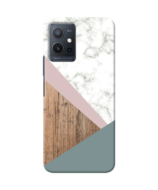 Marble wood Abstract IQOO Z6 5G (not 44W) Back Cover