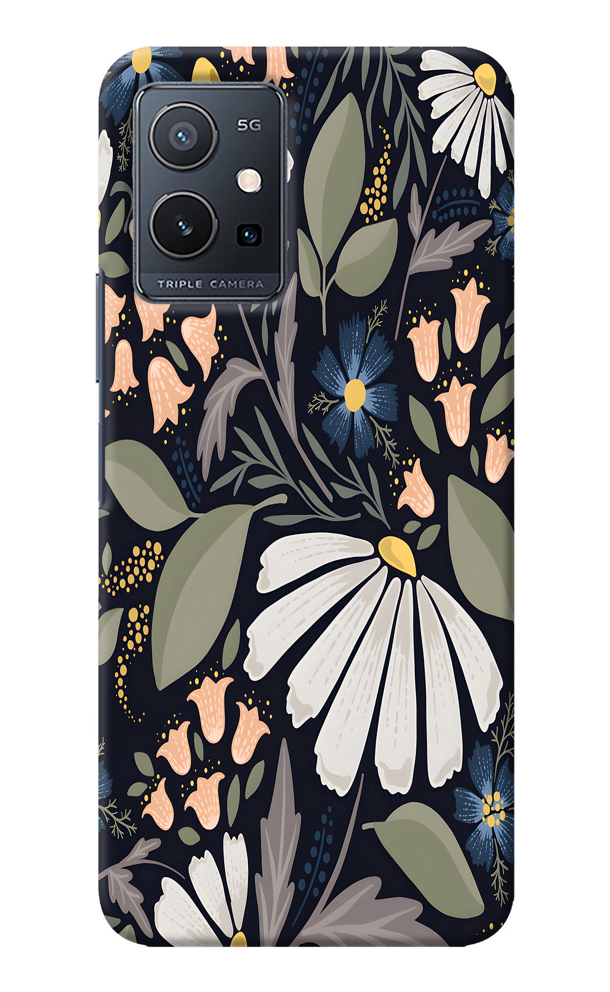 Flowers Art IQOO Z6 5G (not 44W) Back Cover