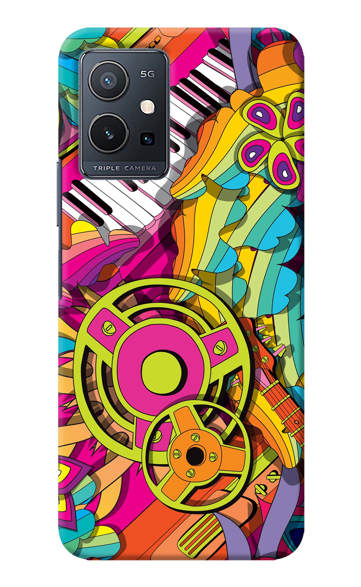 Music Doodle IQOO Z6 5G (not 44W) Back Cover