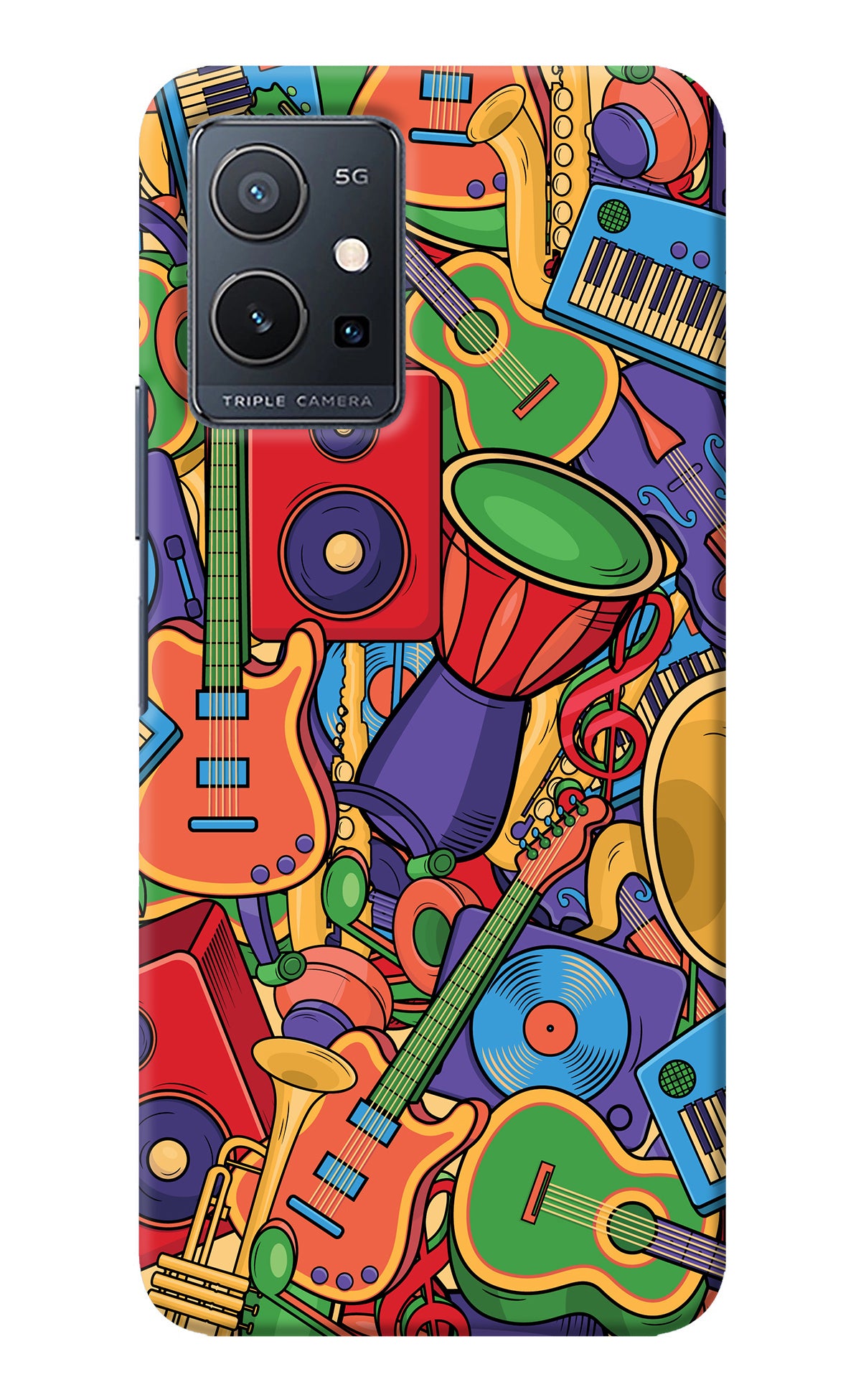 Music Instrument Doodle IQOO Z6 5G (not 44W) Back Cover