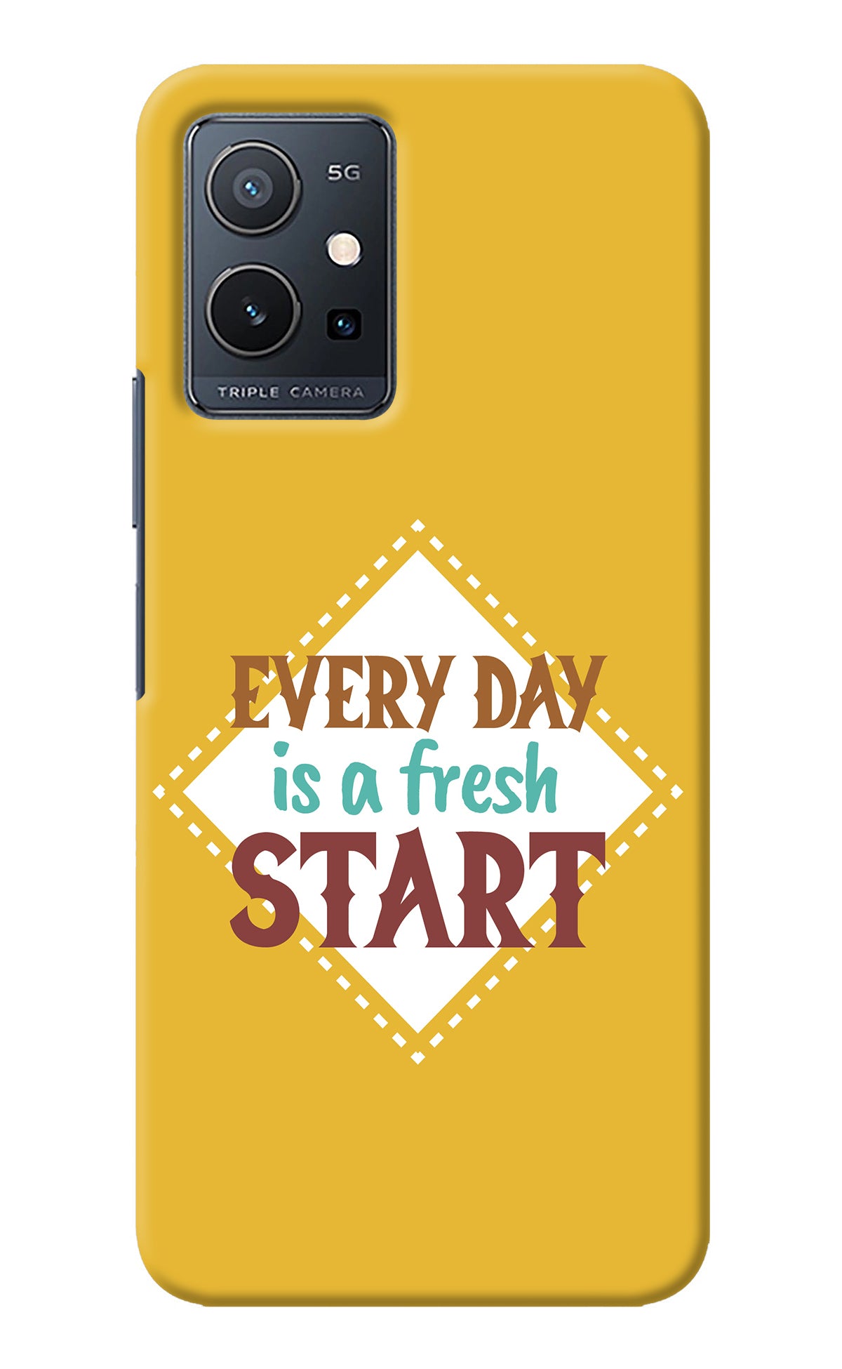Every day is a Fresh Start IQOO Z6 5G (not 44W) Back Cover