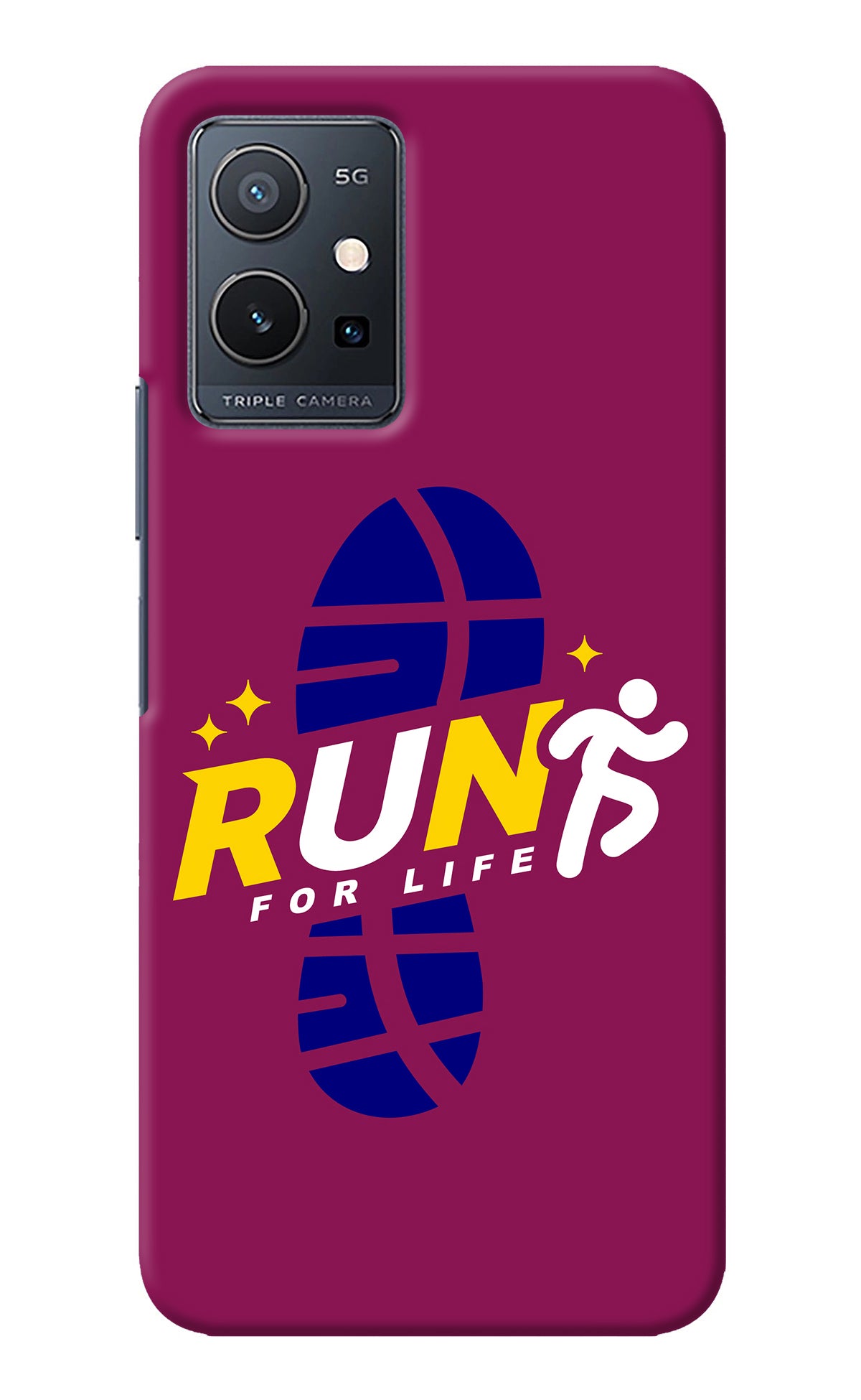 Run for Life IQOO Z6 5G (not 44W) Back Cover