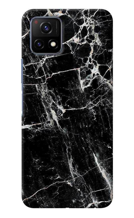 Black Marble Texture Vivo Y72 5G Back Cover