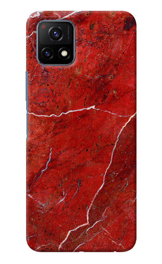 Red Marble Design Vivo Y72 5G Back Cover