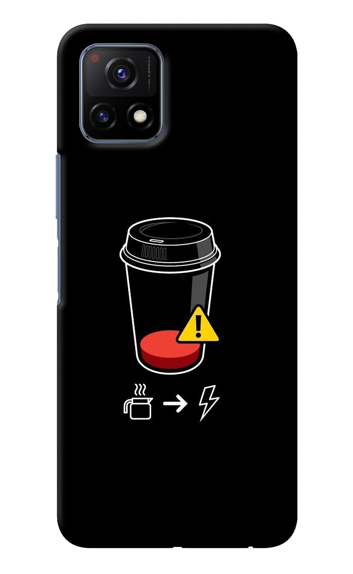 Coffee Vivo Y72 5G Back Cover