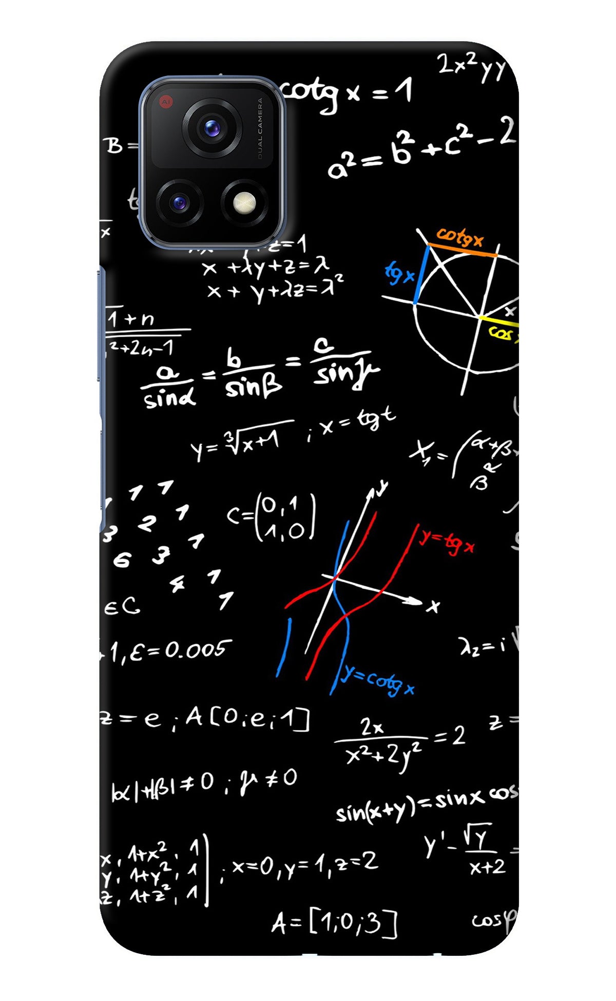 Mathematics Formula Vivo Y72 5G Back Cover