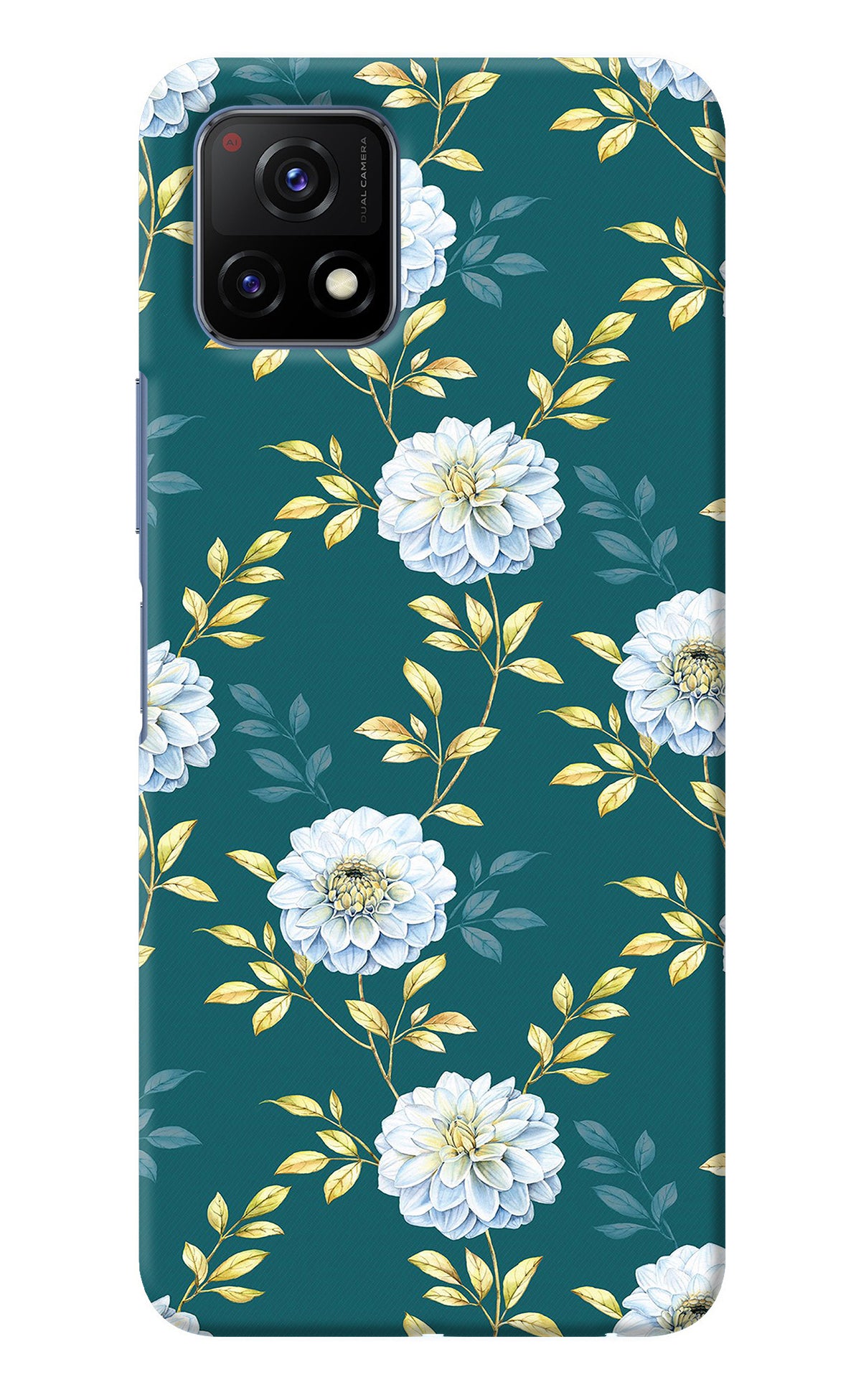 Flowers Vivo Y72 5G Back Cover