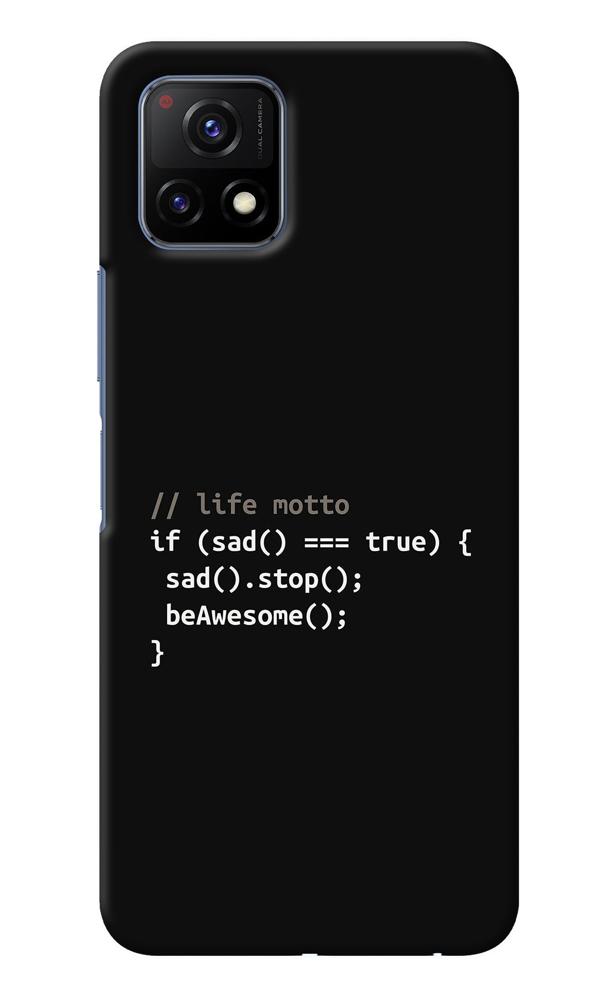 Life Motto Code Vivo Y72 5G Back Cover