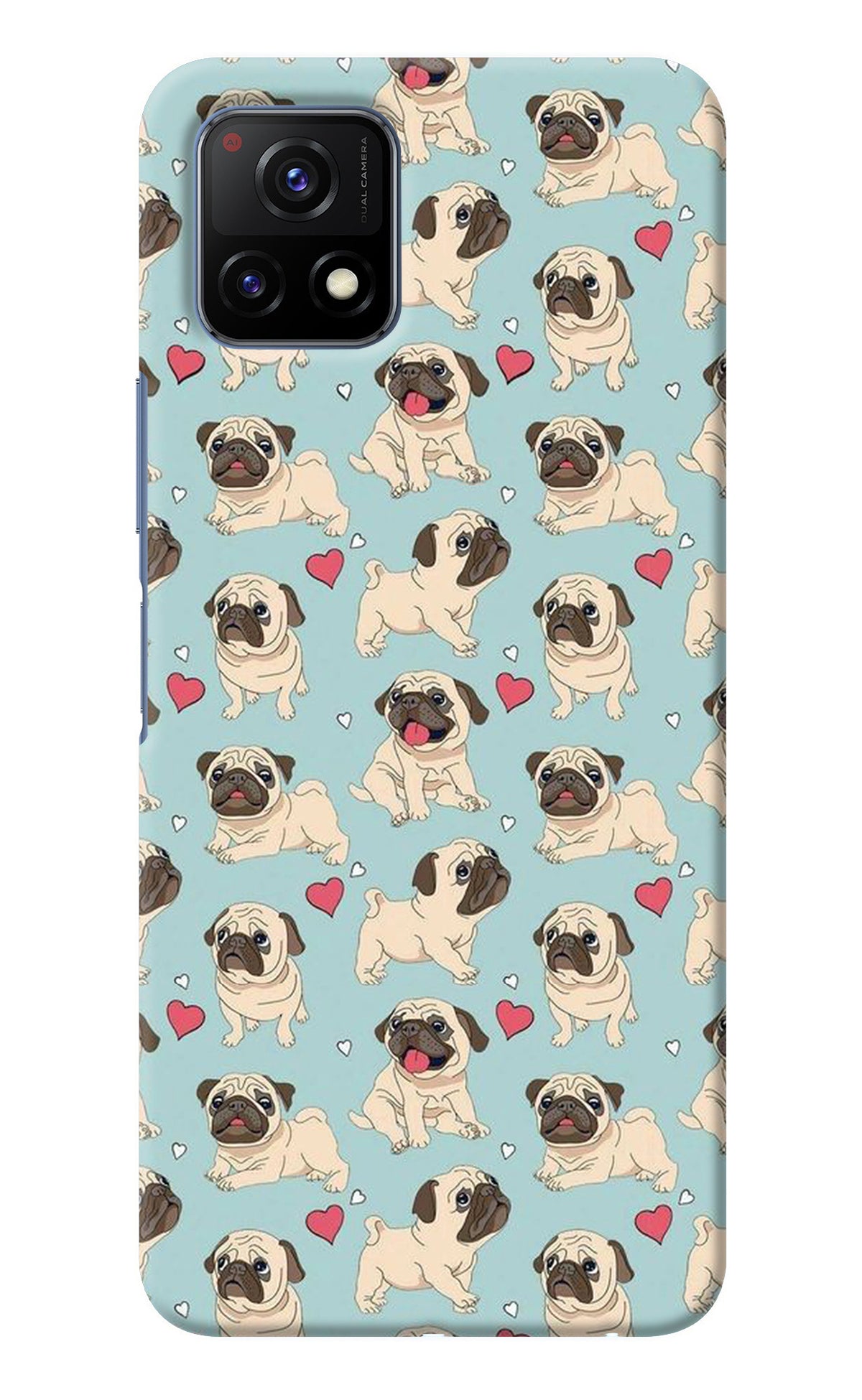 Pug Dog Vivo Y72 5G Back Cover