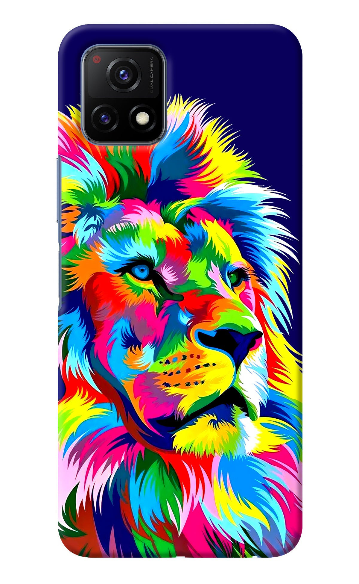 Vector Art Lion Vivo Y72 5G Back Cover