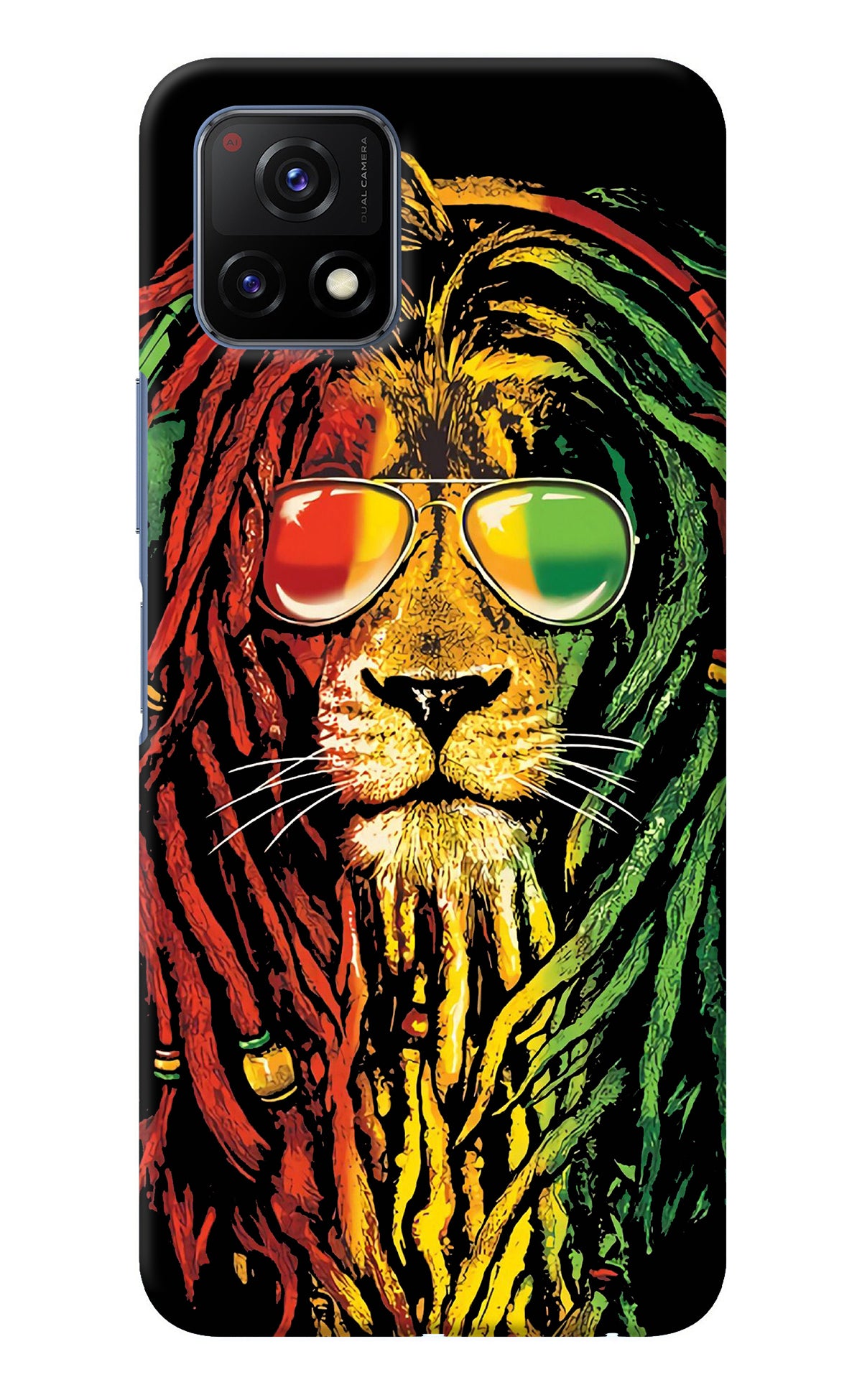 Rasta Lion Vivo Y72 5G Back Cover