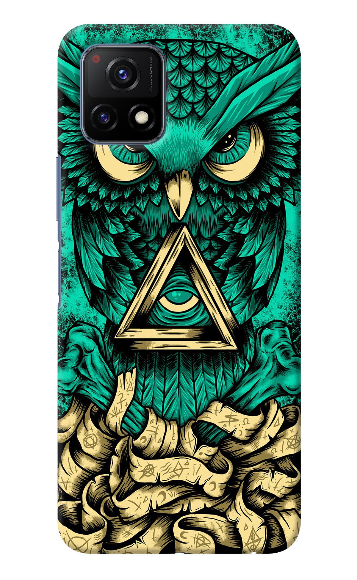 Green Owl Vivo Y72 5G Back Cover