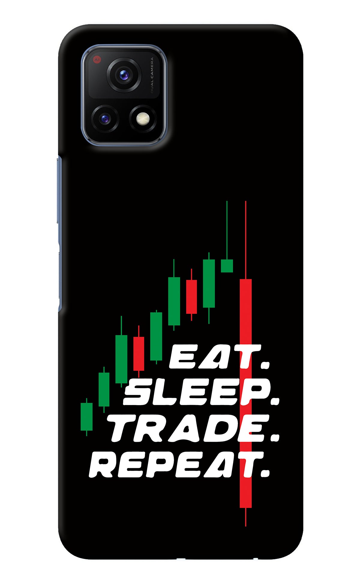 Eat Sleep Trade Repeat Vivo Y72 5G Back Cover