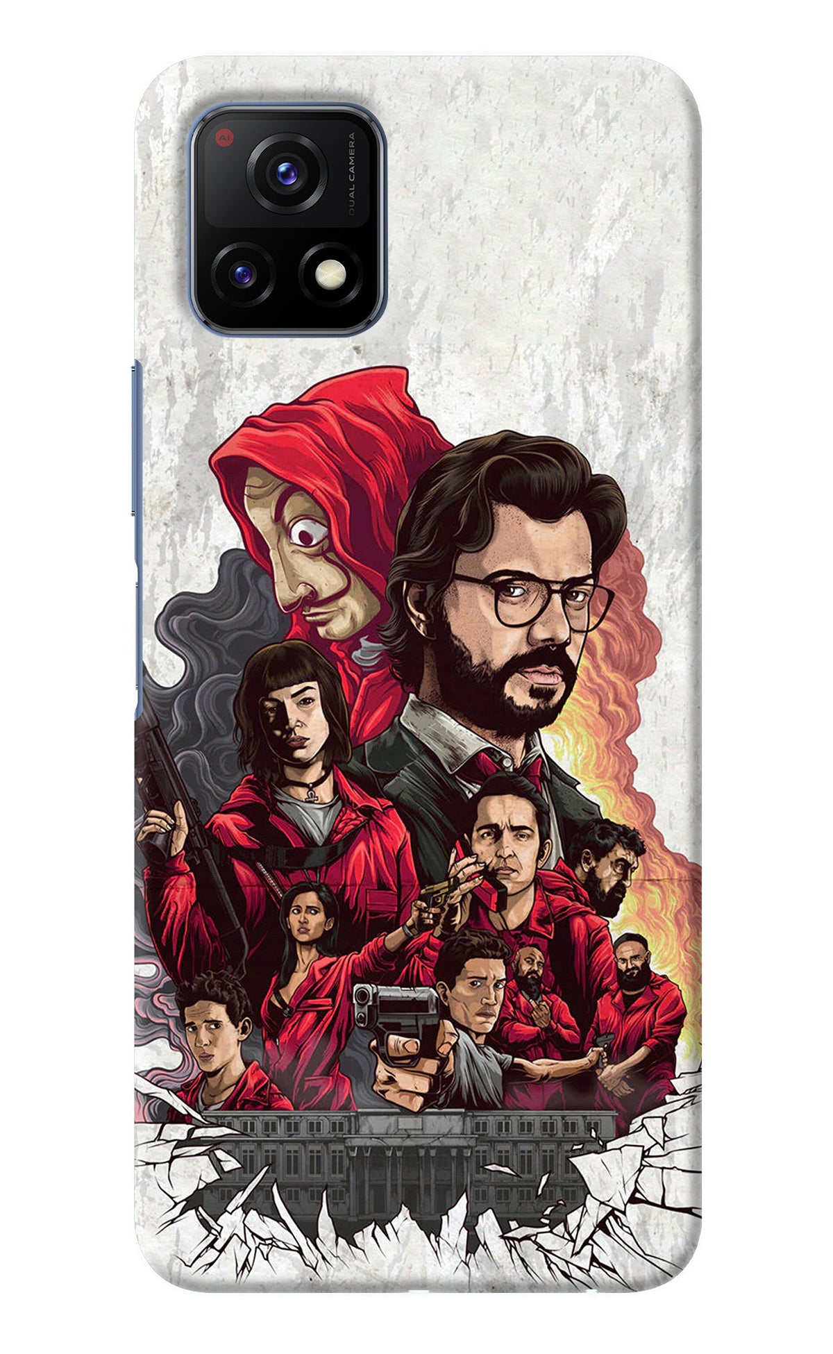 Money Heist Artwork Vivo Y72 5G Back Cover