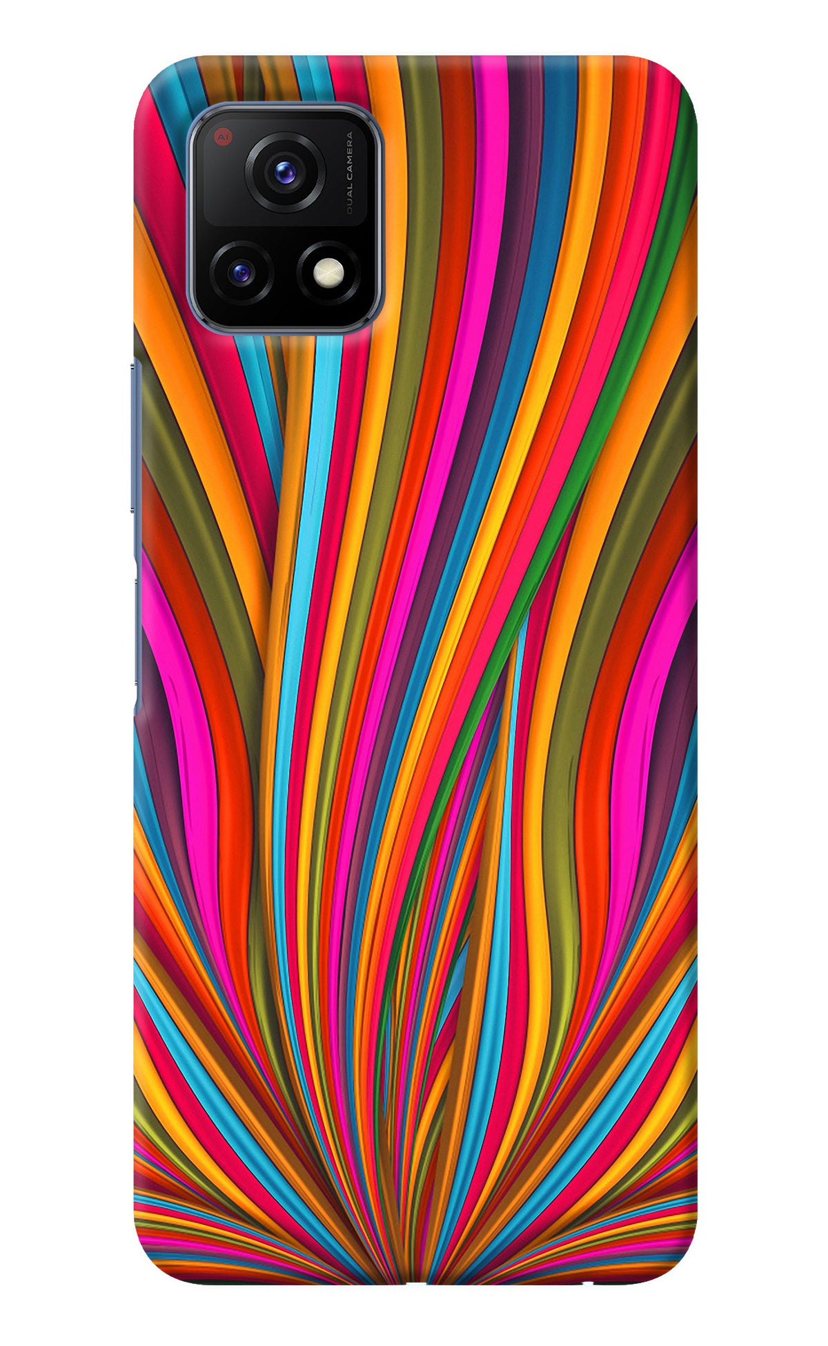 Trippy Wavy Vivo Y72 5G Back Cover