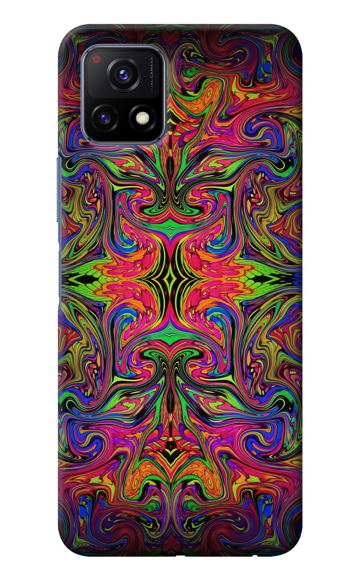 Psychedelic Art Vivo Y72 5G Back Cover