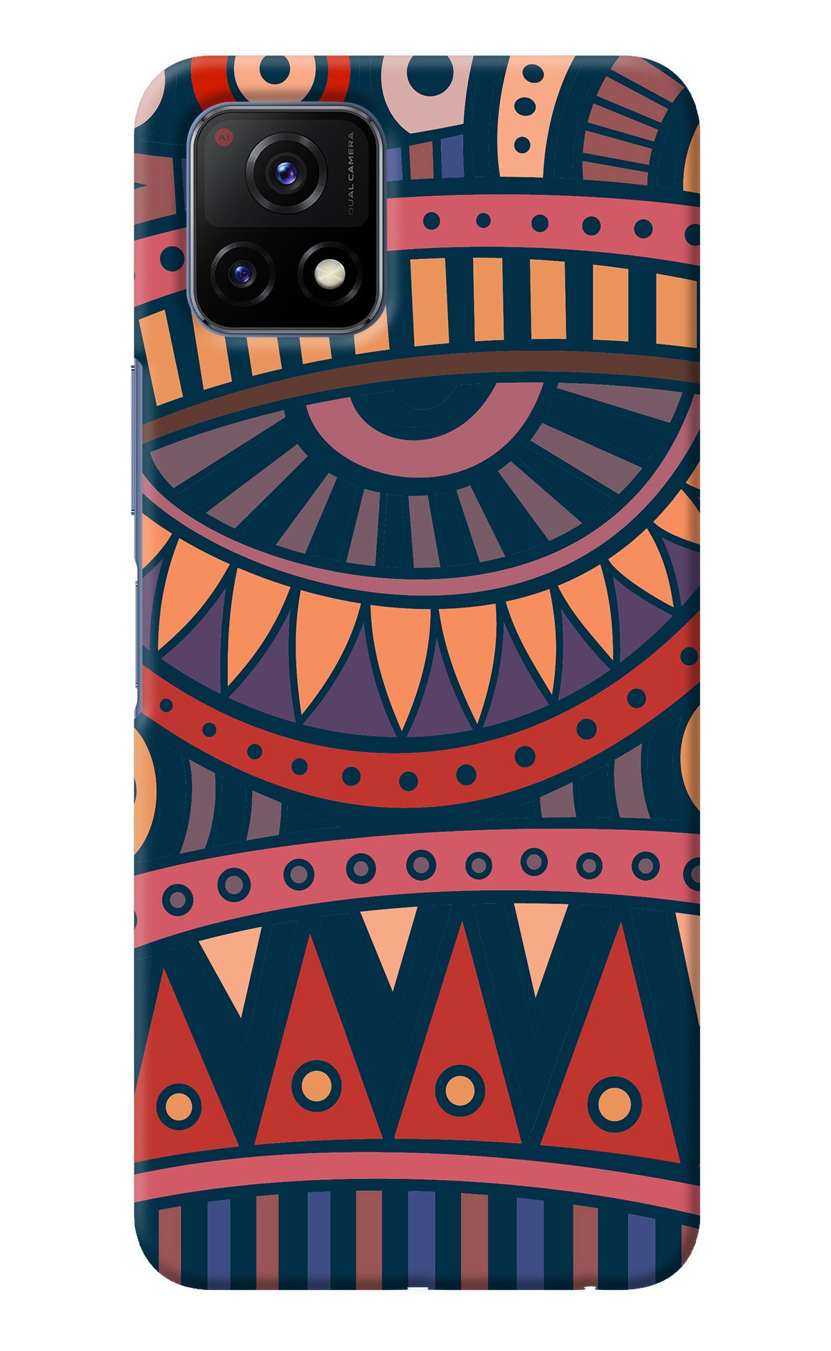 African Culture Design Vivo Y72 5G Back Cover