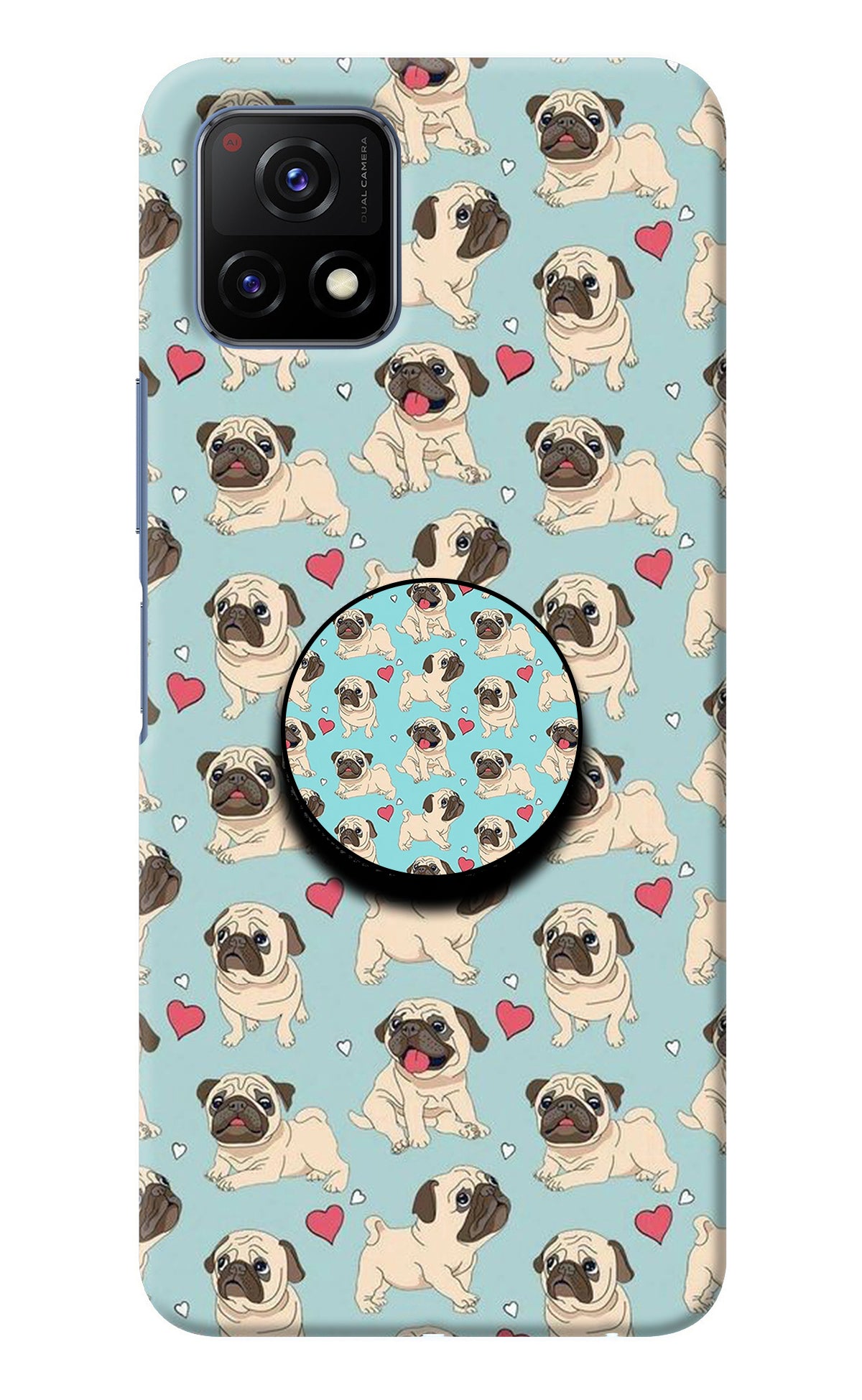 Pug Dog Vivo Y72 5G Pop Case