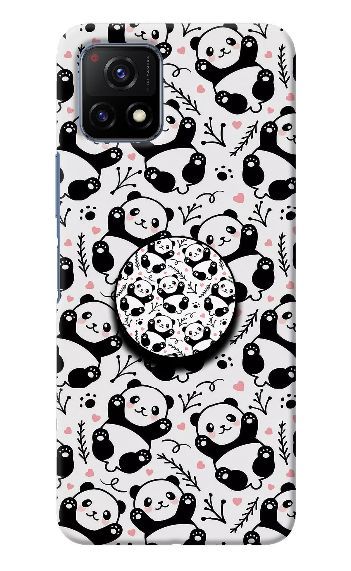 Cute Panda Vivo Y72 5G Pop Case