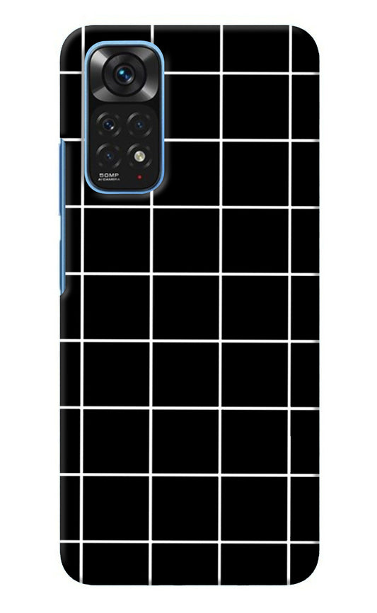 White Grid Redmi Note 11/11S Back Cover