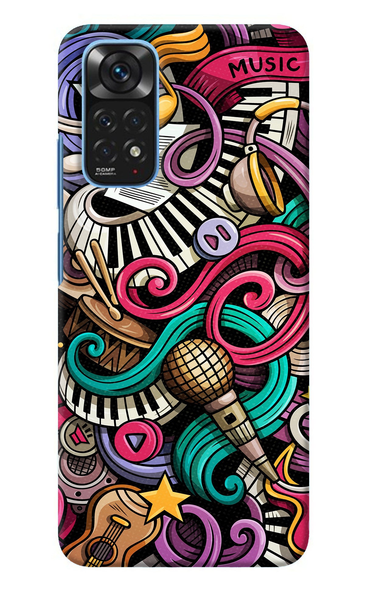 Music Abstract Redmi Note 11/11S Back Cover