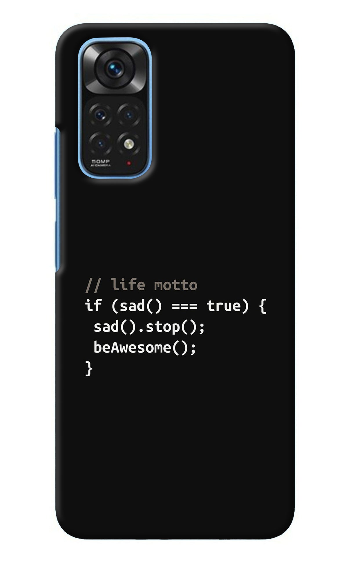 Life Motto Code Redmi Note 11/11S Back Cover