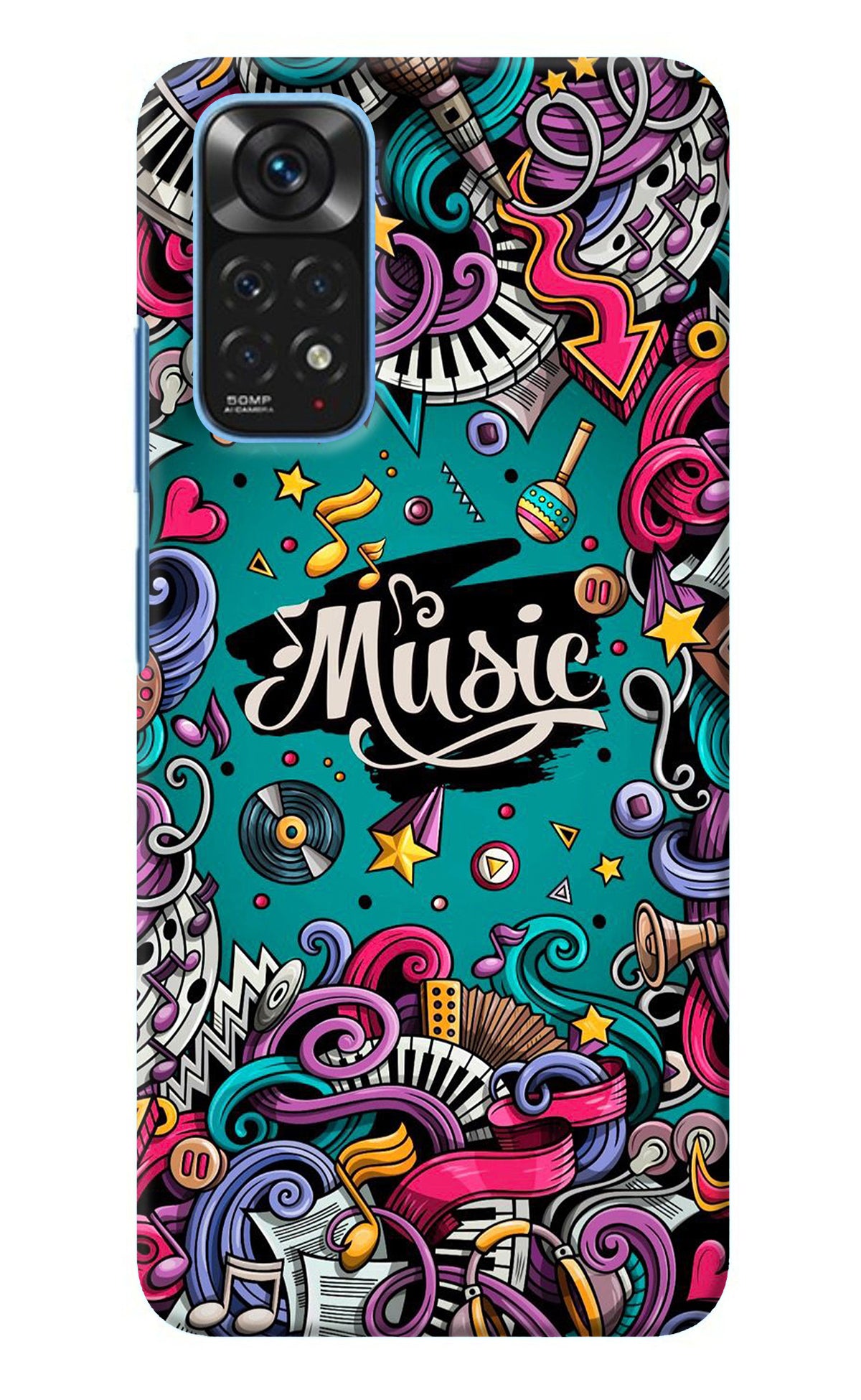 Music Graffiti Redmi Note 11/11S Back Cover