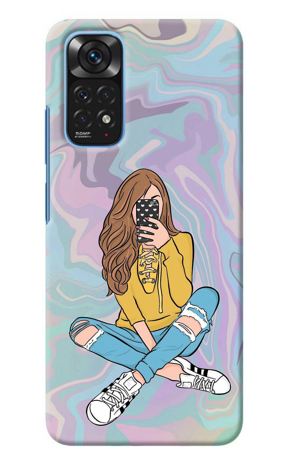 Selfie Girl Redmi Note 11/11S Back Cover