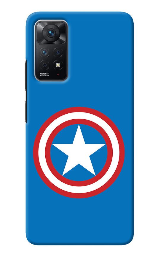 Captain America Logo Redmi Note 11 Pro Back Cover